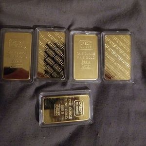 5 22K plated movie prop replicas